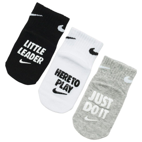 Nike Βρεφικές κάλτσες Verbiage Gripper Socks 3 pairs